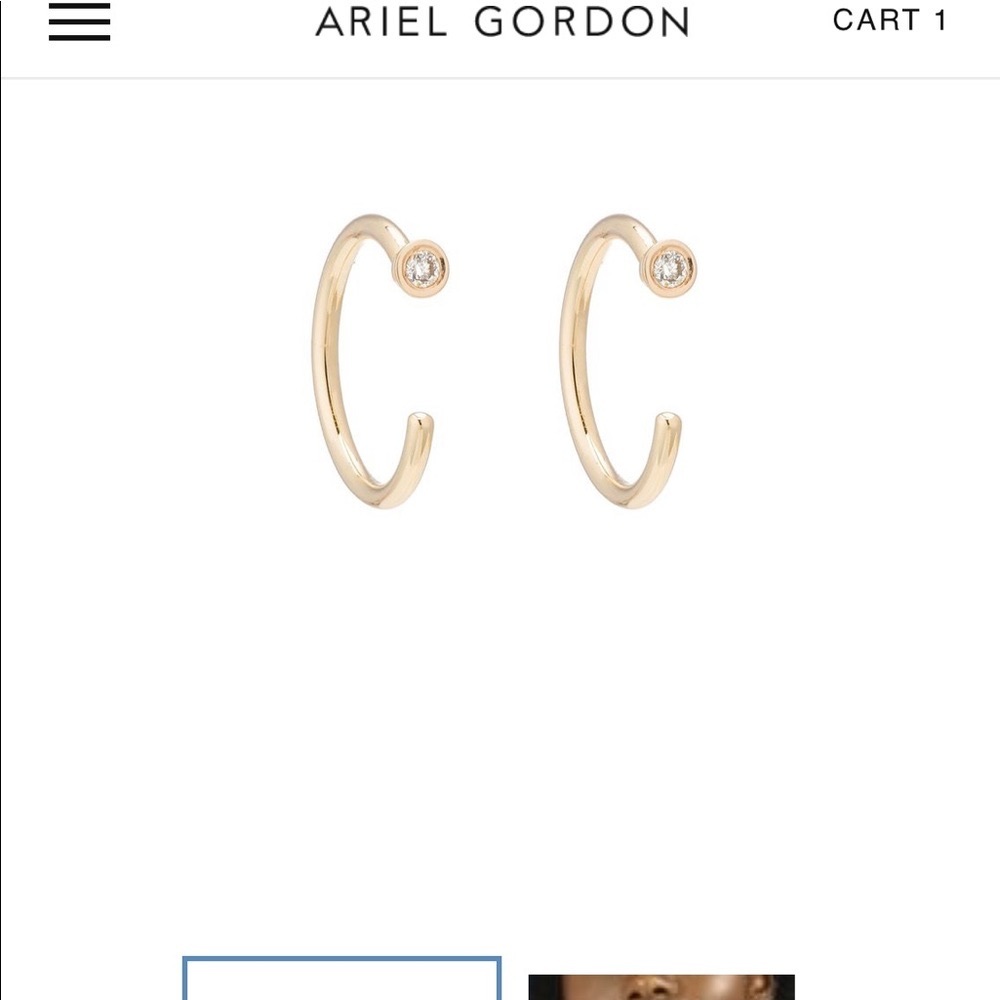 FLASH SALE!!!  Ariel Gordon Diamond Dust Hoops